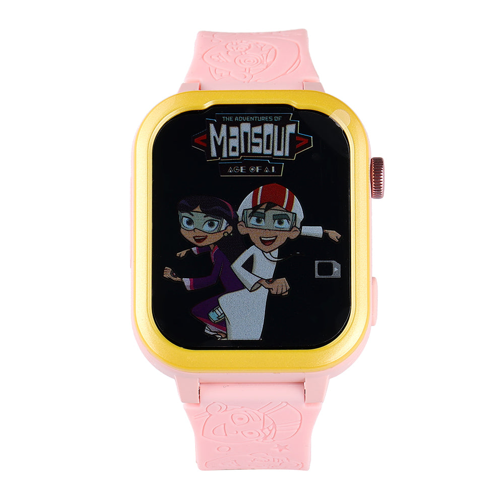 ساعة شما الذكية - وردي